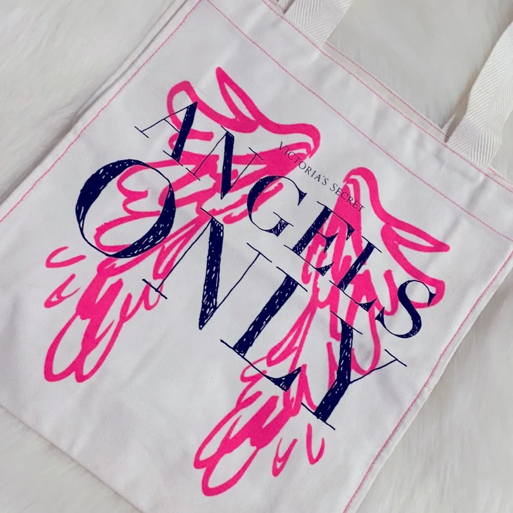 Victoria’s Secret Angels Only Canvas Tote NWT Excellent Condition